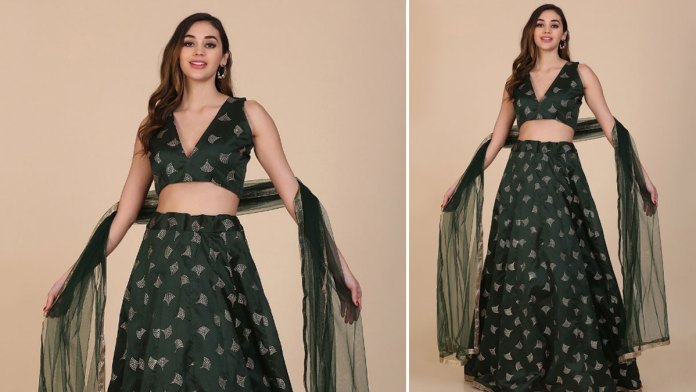 फ़ॉइल प्रिंट लहंगा - Foil Print Lehenga