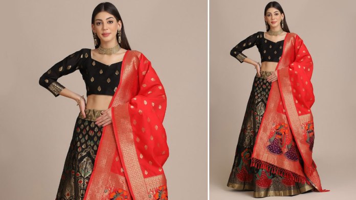 सिल्क लहंगा - Silk Lehenga